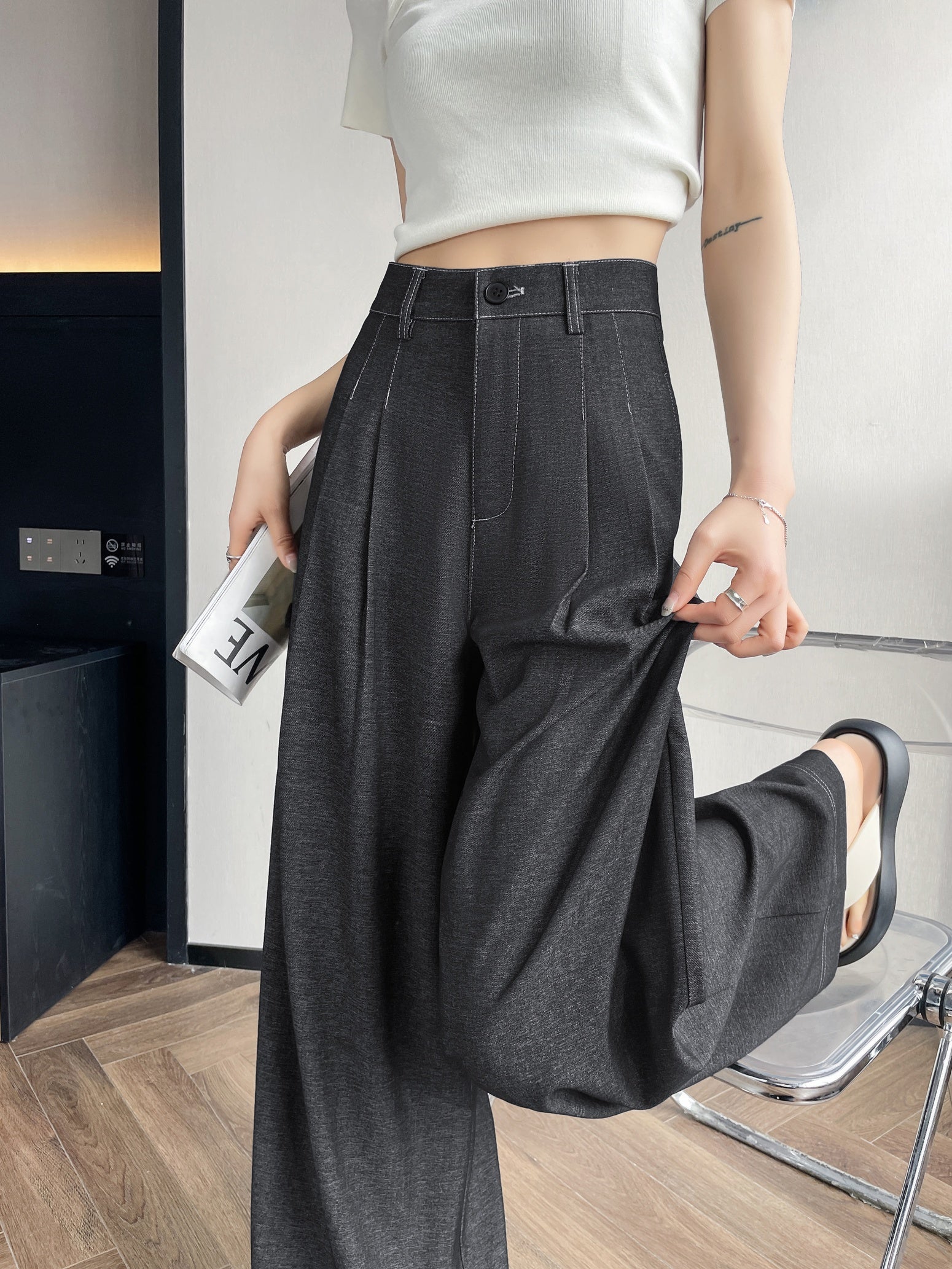 Wide Leg Trousers