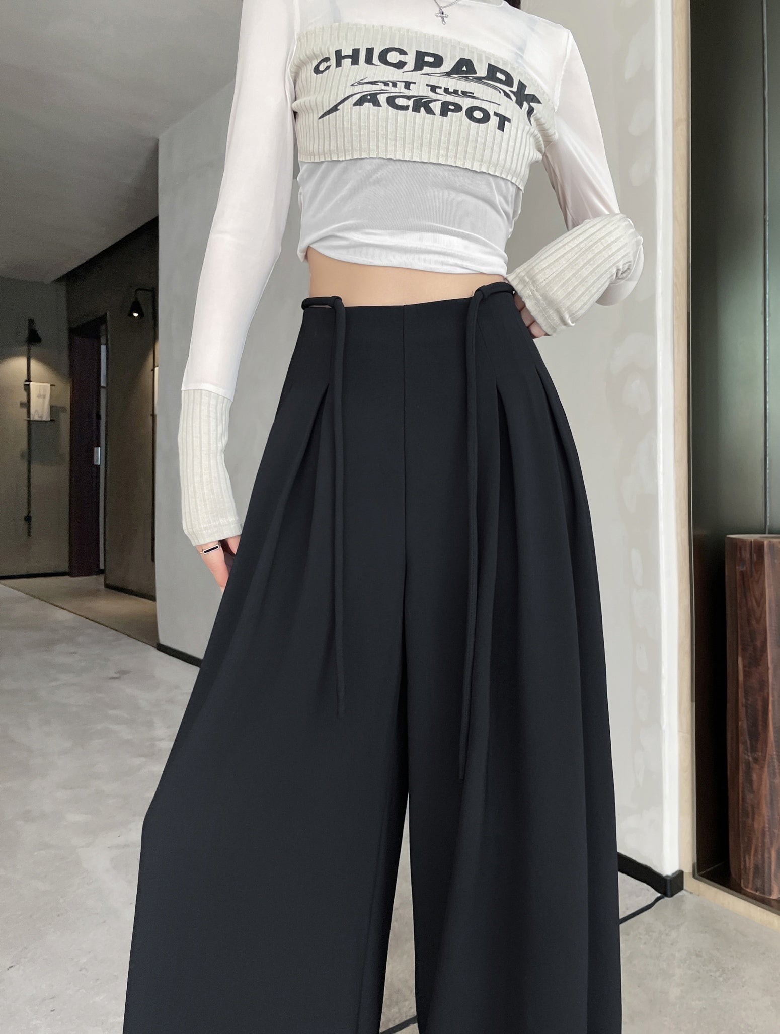 Wide Leg Trousers